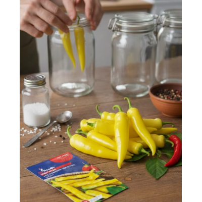 Семена - Перец острый Венгерский желтый, 0.2 г