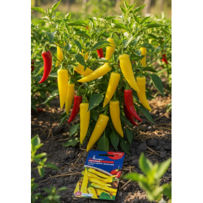 Семена - Перец острый Венгерский желтый, 0.2 г