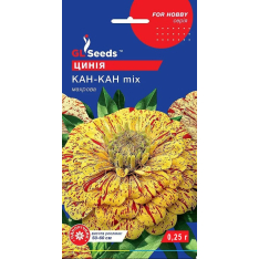 Семена - Цинния Кан-Кан mix, махровая, 0,25 г. Семена - Цинния Кан-Кан mix, махровая, 0,25 г.