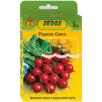 Семена на ленте - Редис Сакса, 5 метров