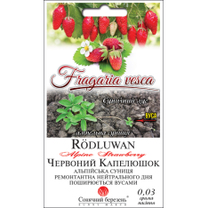Насіння - Суниця Червоний капелюшок, ремонтантна, 0,03 г.
