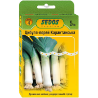 Насіння на стрічці - Цибуля порей Карантанська, 5 метрів