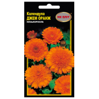 Насіння - Календула Джем оранж, низькоросла, 0,5 г. Насіння - Календула Джем оранж, низькоросла, 0,5 г.