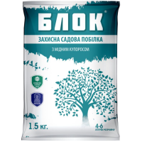 Побелка садовая Блок с медным купоросом, 1,5 кг.