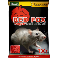 Засіб для боротьби з гризунами Red Fox, 100 г. Засіб для боротьби з гризунами Red Fox, 100 г.