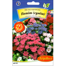 Семена - Астра Петит, карликовая, смесь, 0,2 г. Семена - Астра Петит, карликовая, смесь, 0,2 г.