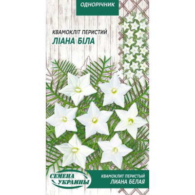 Семена - Квамоклит Лиана белая, перистый, 0,25 г.