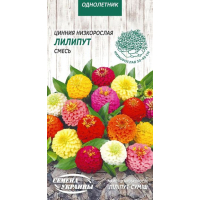 Семена - Цинния Лилипут, низкорослая, смесь, 0,5 г.