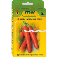 Семена на ленте - Морковь Королева осени, 5 метров