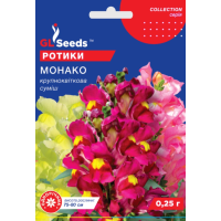 Семена - Львинный зев Монако, крупноцветковая смесь //, 0,25 г.
