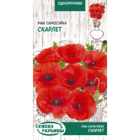 Семена - Мак Скарлет, самосейка, 0,2 г.