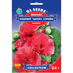 Насіння – Мальва Скарлет Чатерс Стрейн, махрова // 0,3 г.