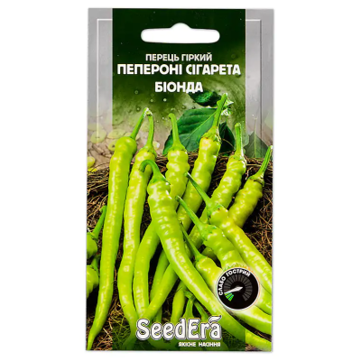 Насіння - Перець гострий Пепероні Сігаретта Біонда, 5 шт.