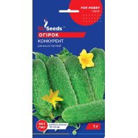 Насіння - Огірок Конкурент, 1 г.
