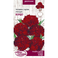 Семена - Гвоздика Гренадин бордо, садовая, 0,1 г.