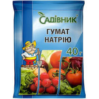 Добриво – Гумат натрію, стимулятор росту, 40 г.