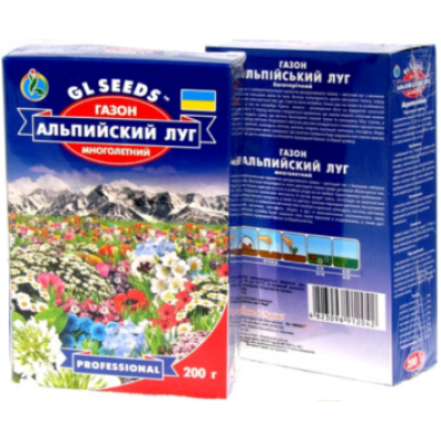 Семена - Трава газонная Альпийский луг, 200 г.