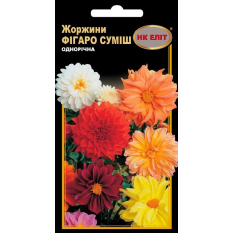 Семена - Георгина Фигаро смесь, 0,3 г. Семена - Георгина Фигаро смесь, 0,3 г.