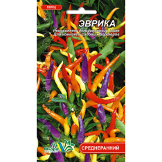 Насіння - Перець гострий Евріка, декоративний, 0,05 г. Насіння - Перець гострий Евріка, декоративний, 0,05 г.