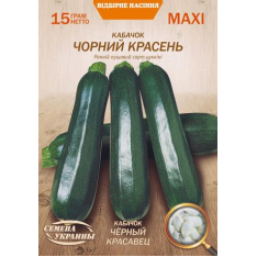 Насіння - Економ пак. - Кабачок Чорний красень, 15 г. Насіння - Економ пак. - Кабачок Чорний красень, 15 г.