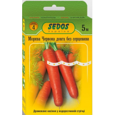 Насіння на стрічці - Морква Чер. довга без серцевини, 5 м/250 шт. Насіння на стрічці - Морква Чер. довга без серцевини, 5 м/250 шт.