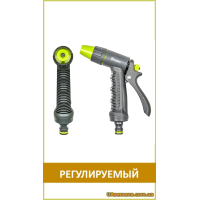 Пистолет поливочный регулируемый прямой SOFT, LIME EDITION (LE-5101), 1 шт.
