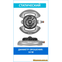 Ороситель статический 8-и режимный, WHITE LINE (WL-Z15), 1 шт
